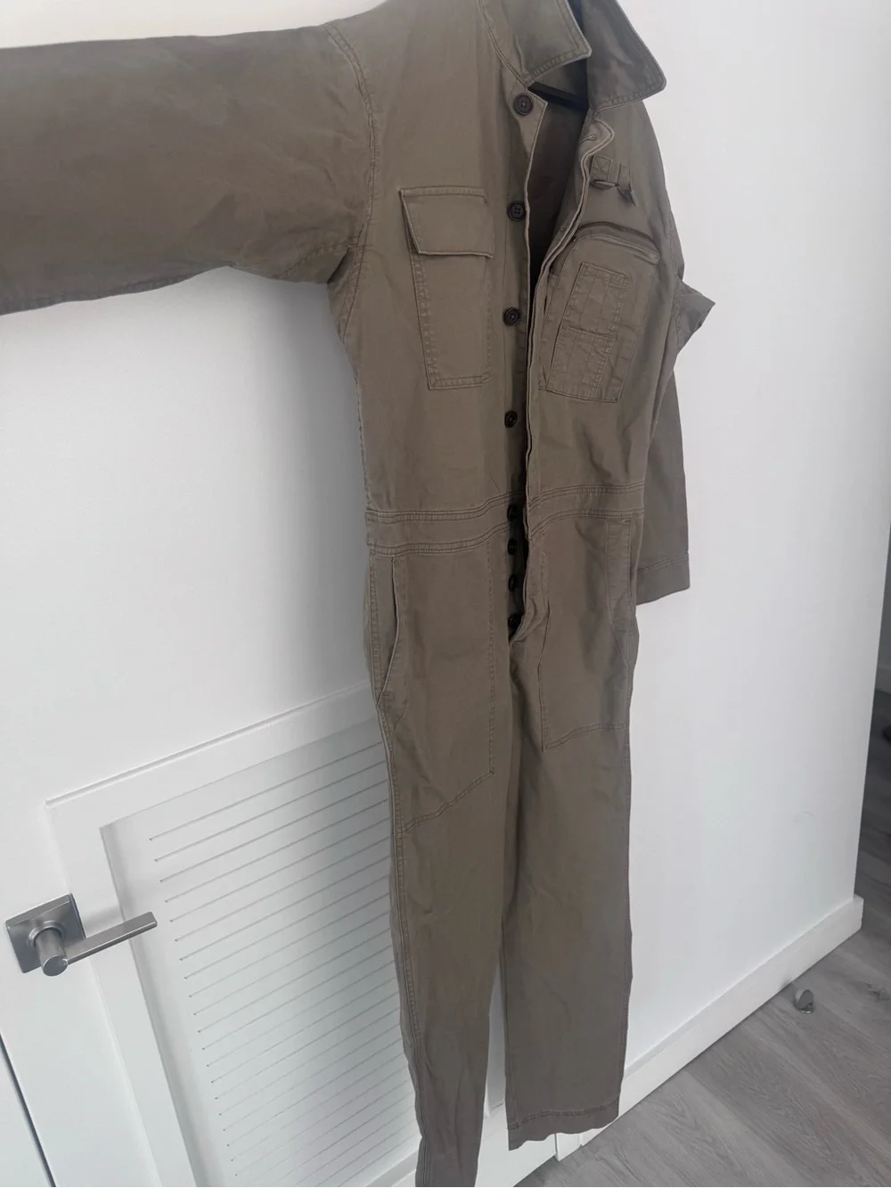 Banana Republic Olive Green Cargo Coverall Pants new no tag